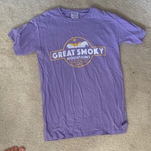 Great Smoky Mountains Purple Crop Top
